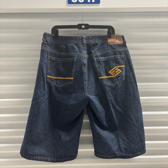 Enyce Other - Enyce Denim Jean Shorts Men's Size 38 Dark Wash Embroidered Logo